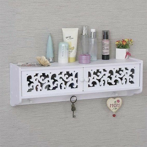 باکس دیواری درب دار دارای 3عدد آویز فلزی کلیدی