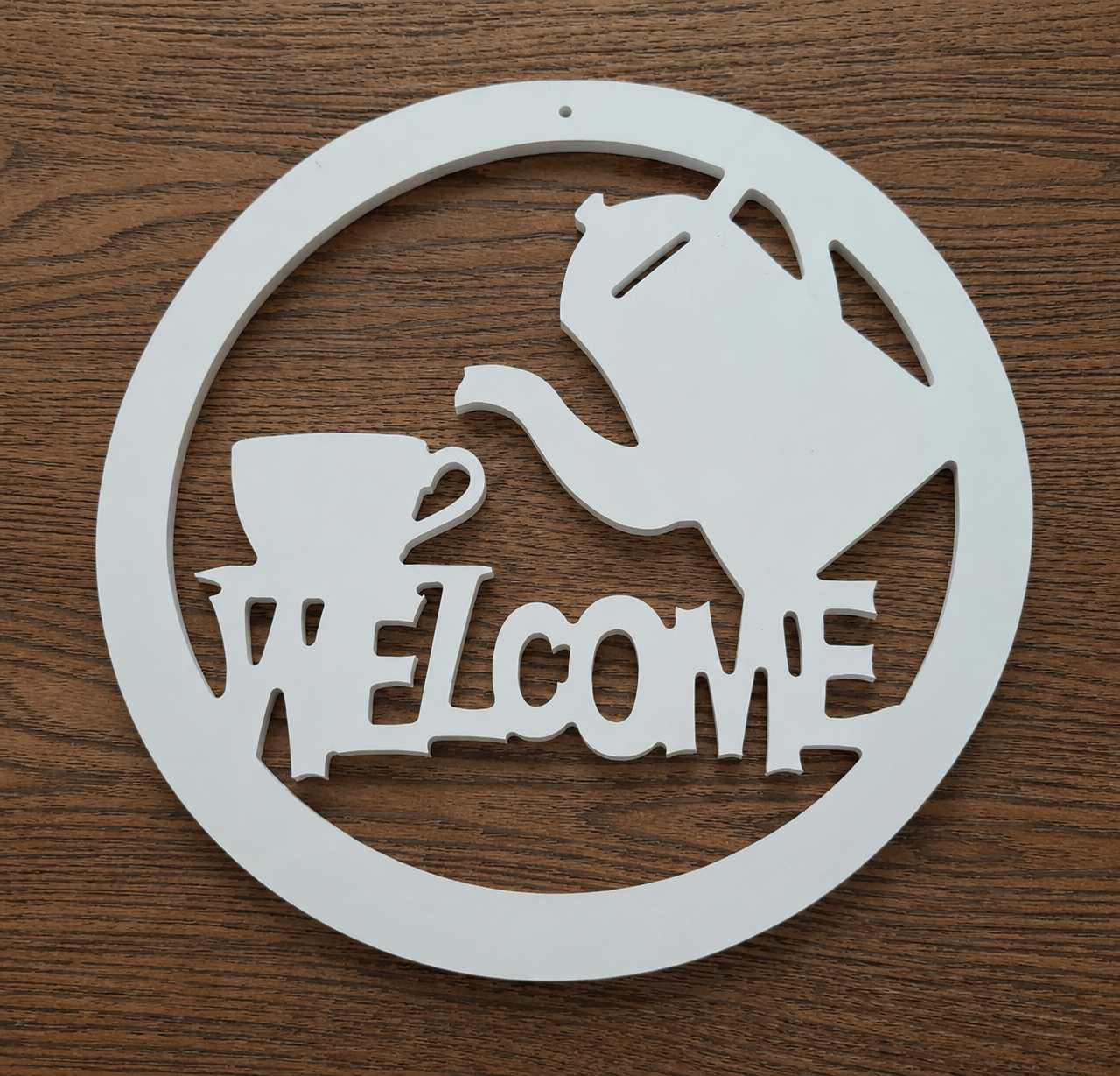 شلف آویز welcome مناسب آشپزخانه و کافه قطر 29 سانت