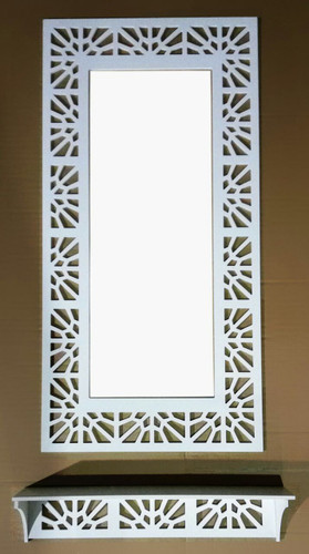 آینه قدی با کنسول طرح هندسی ارتفاع 120 سانت