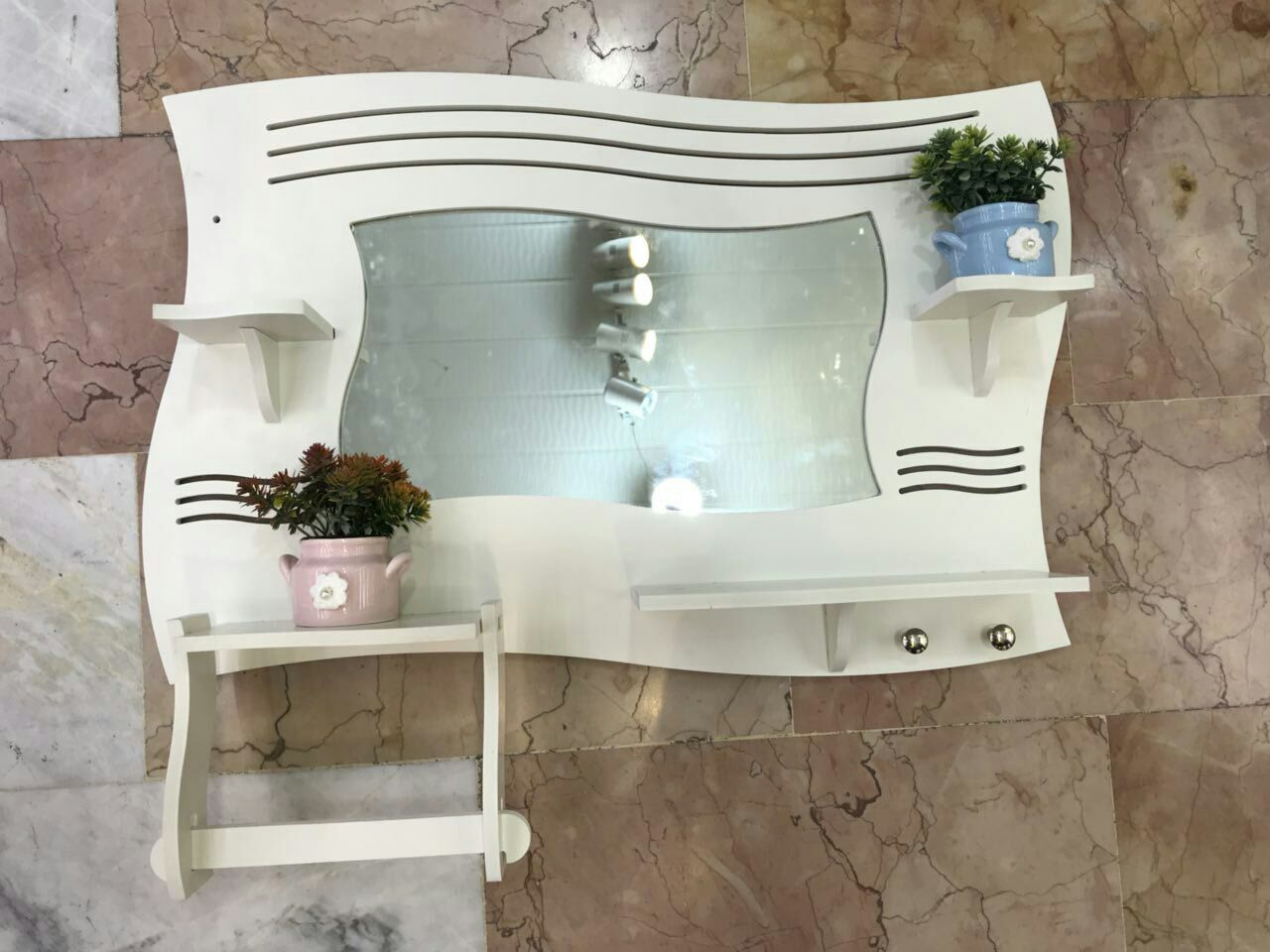 آینه سرویس بهداشتی طرح موج دار