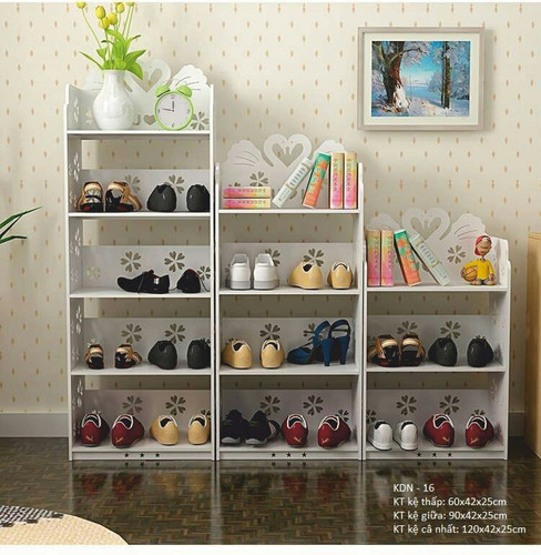 استند کتابخانه و جاکفشی 4 طبقه ارتفاع 105 سانت
