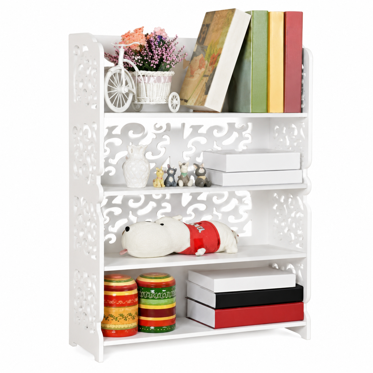 استند کتابخانه و جاکفشی ارتفاع 80 سانت